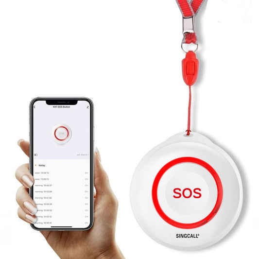 SINGCALL WiFi Smart Home SOS Botón de alarma de emergencia para Personas mayores